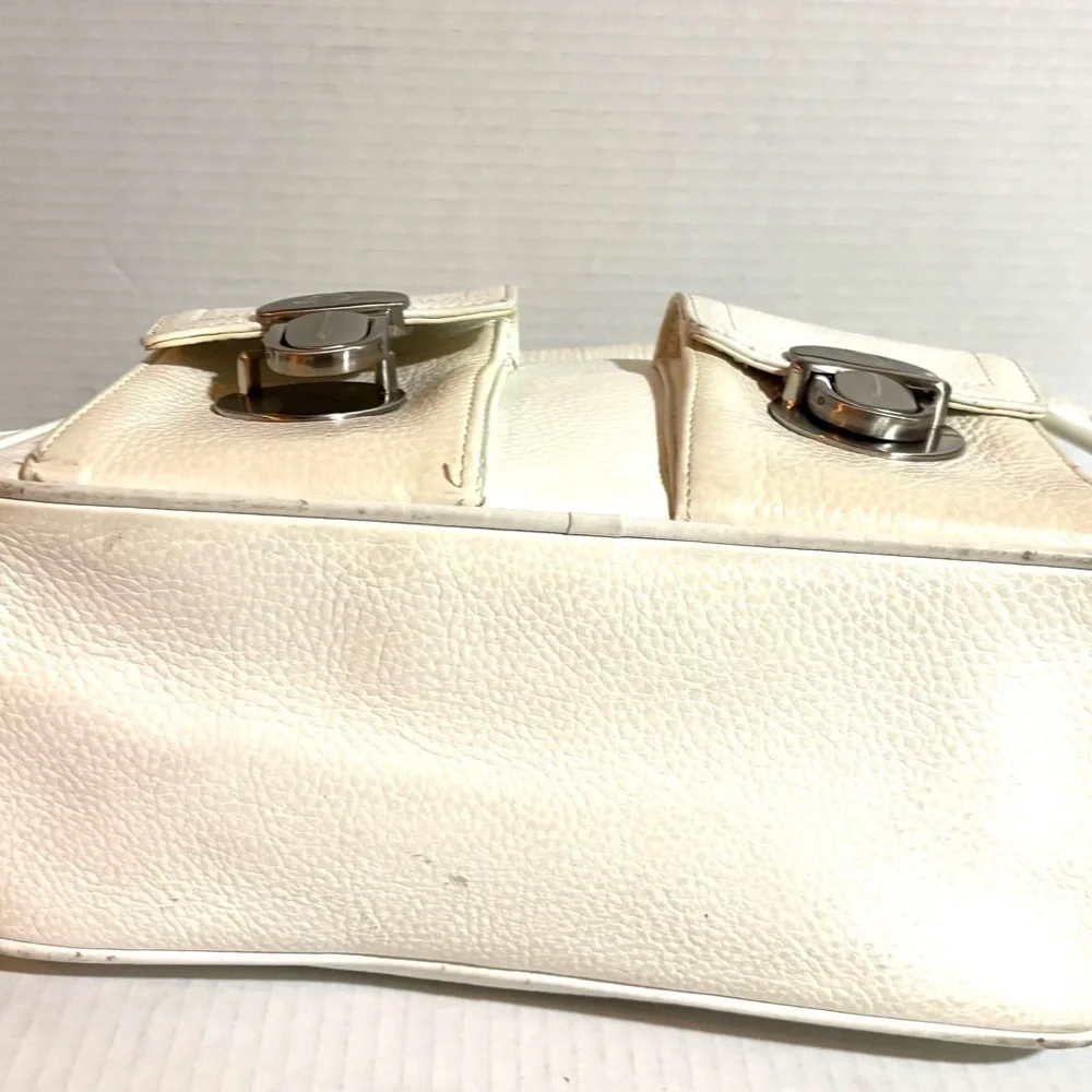 Pancaldi Chic Cream Leather Hobo Bag